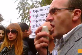 Բողոքի երթ՝ ի պաշտպանություն Շանթ Հարությունյանի և մյուս կալանավորված անձանց (տեսանյութ)