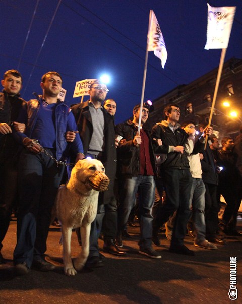 Ֆոտոշարք՝ &laquo;Դեմ եմ&raquo; նախաձեռնության բողոքի երթից (լրացված)