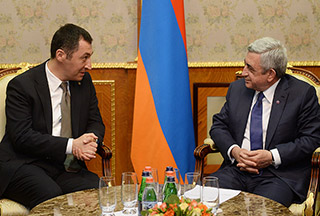 Նախագահն ընդունել է Գերմանիայի Բունդեսթագի պատգամավորների պատվիրակությանը