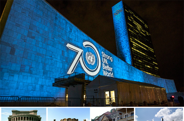 Աշխարհը ներկվում է ՄԱԿ-ի կապույտով