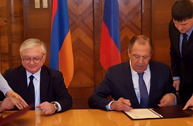 Էդվարդ Նալբանդյանն ու Սերգեյ Լավրովը խորհրդատվությունների ծրագիր են ստորագրել