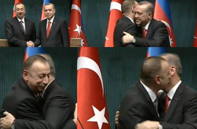 Ինչպես են Ալիևն ու Էրդողանը ողջագուրվում